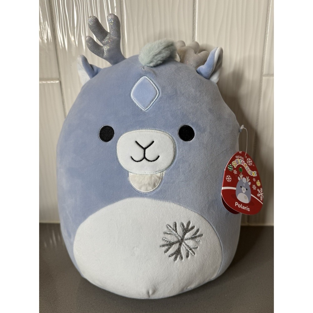 ❤️Squishmallows NEW Polaris 13" Plush Snowflake #2947 Stuffy Ice Blue Jazzwares